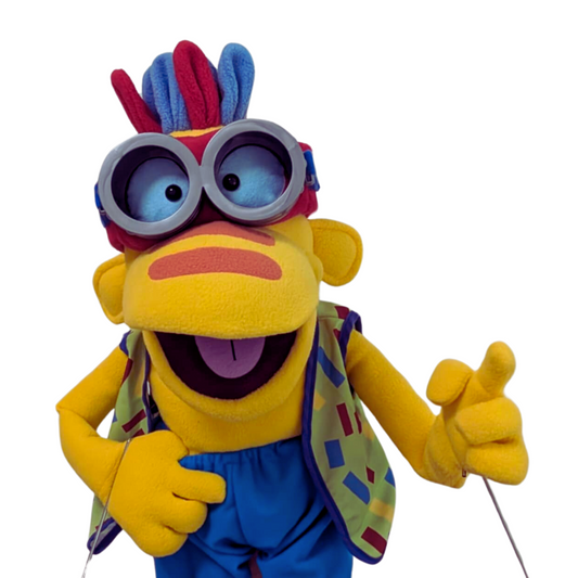 Zoomer – Premium Full-Body Yellow Alien Puppet (24”/60cm)