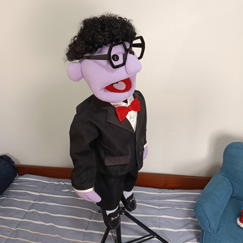 Dominic | Full-Body Custom Hand Puppet in Tuxedo (1 of 1)