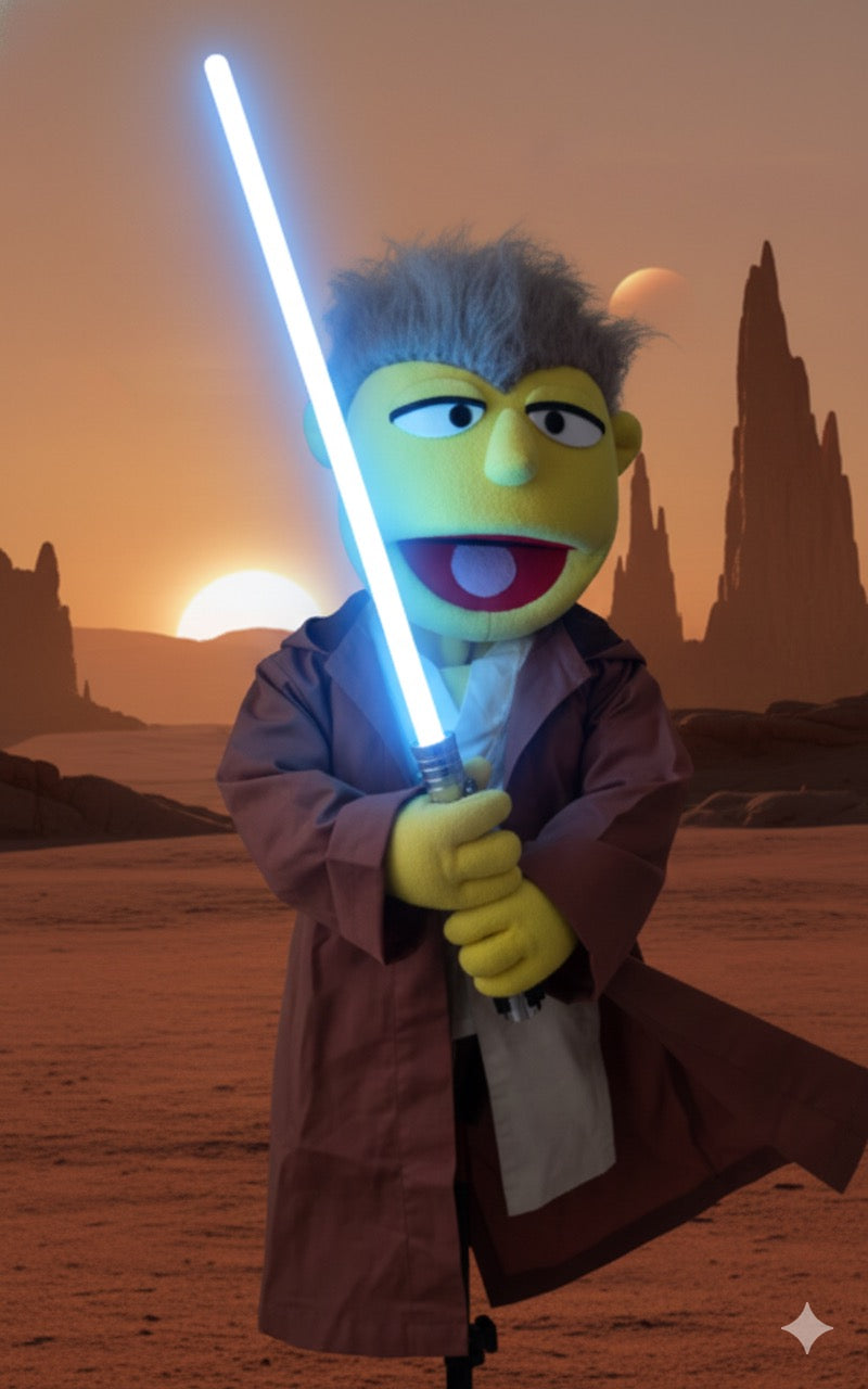 Luke Starknocker - ZimZam Original 28” Full-Body Space Battle Puppet with Deluxe Outfit Set