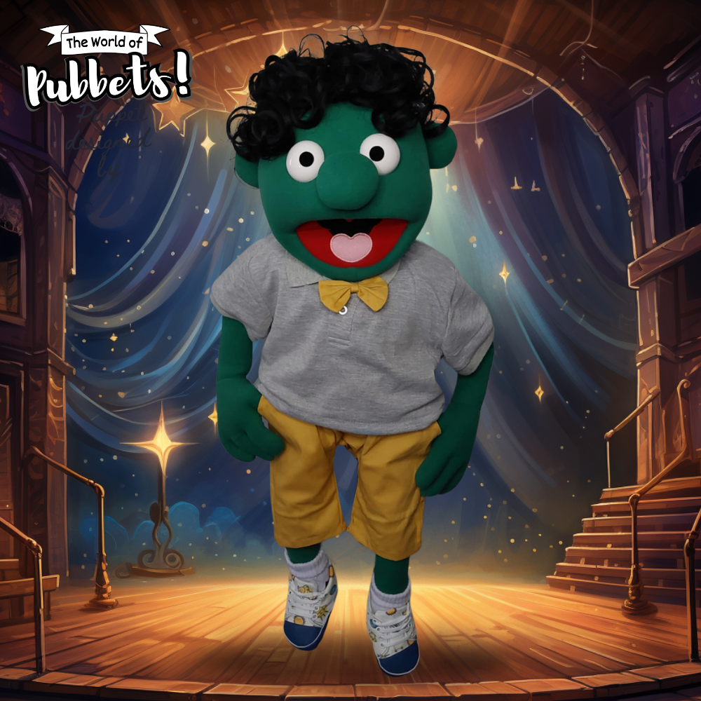 Mortimer- Premium 28" Full-Body Curly Haired Boy Puppet | DHL Express Shipping Included