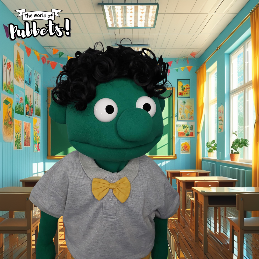 Mortimer- Premium 28" Full-Body Curly Haired Boy Puppet | DHL Express Shipping Included