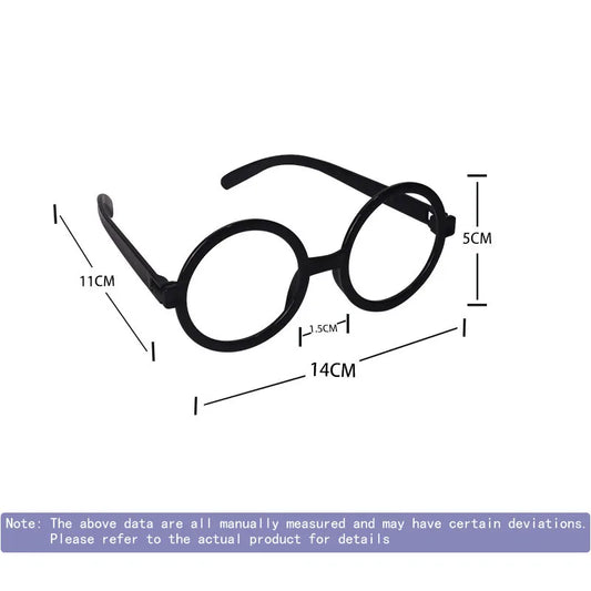 Marvin’s Replacement Glasses – Round Black Costume Frames