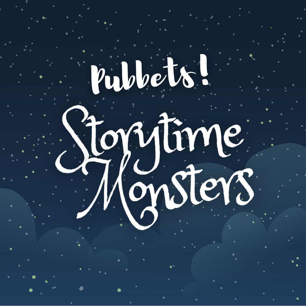 Storytime Monster Bundle: Two Puppets + Tote + Arm Rods - SAVE 15%