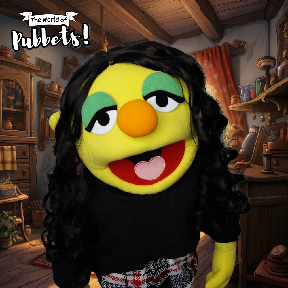 Sonya - Premium 28" Full-Body Goth Girl Puppet