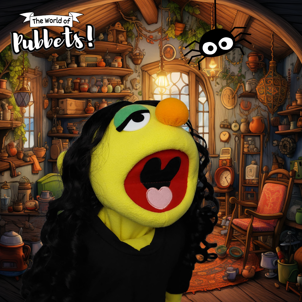 Sonya - Premium 28" Full-Body Goth Girl Puppet
