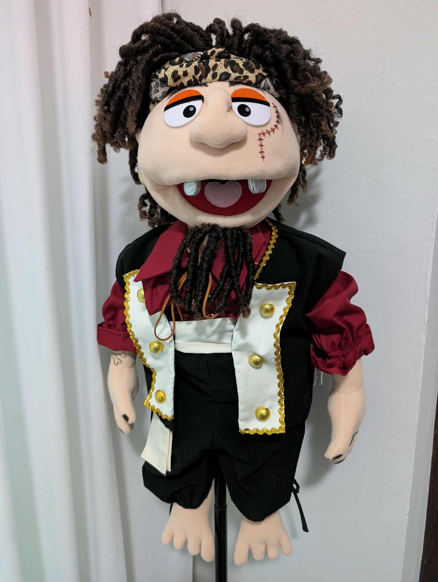 Planky McJiggles  - ZimZam Original 28” Full-Body Pirate Puppet with Premium Outfit
