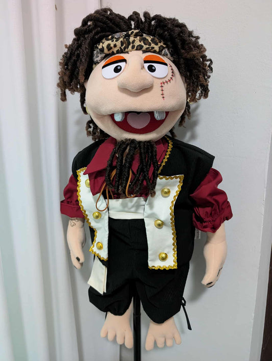 Planky McJiggles  - ZimZam Original 28” Full-Body Pirate Puppet with Premium Outfit