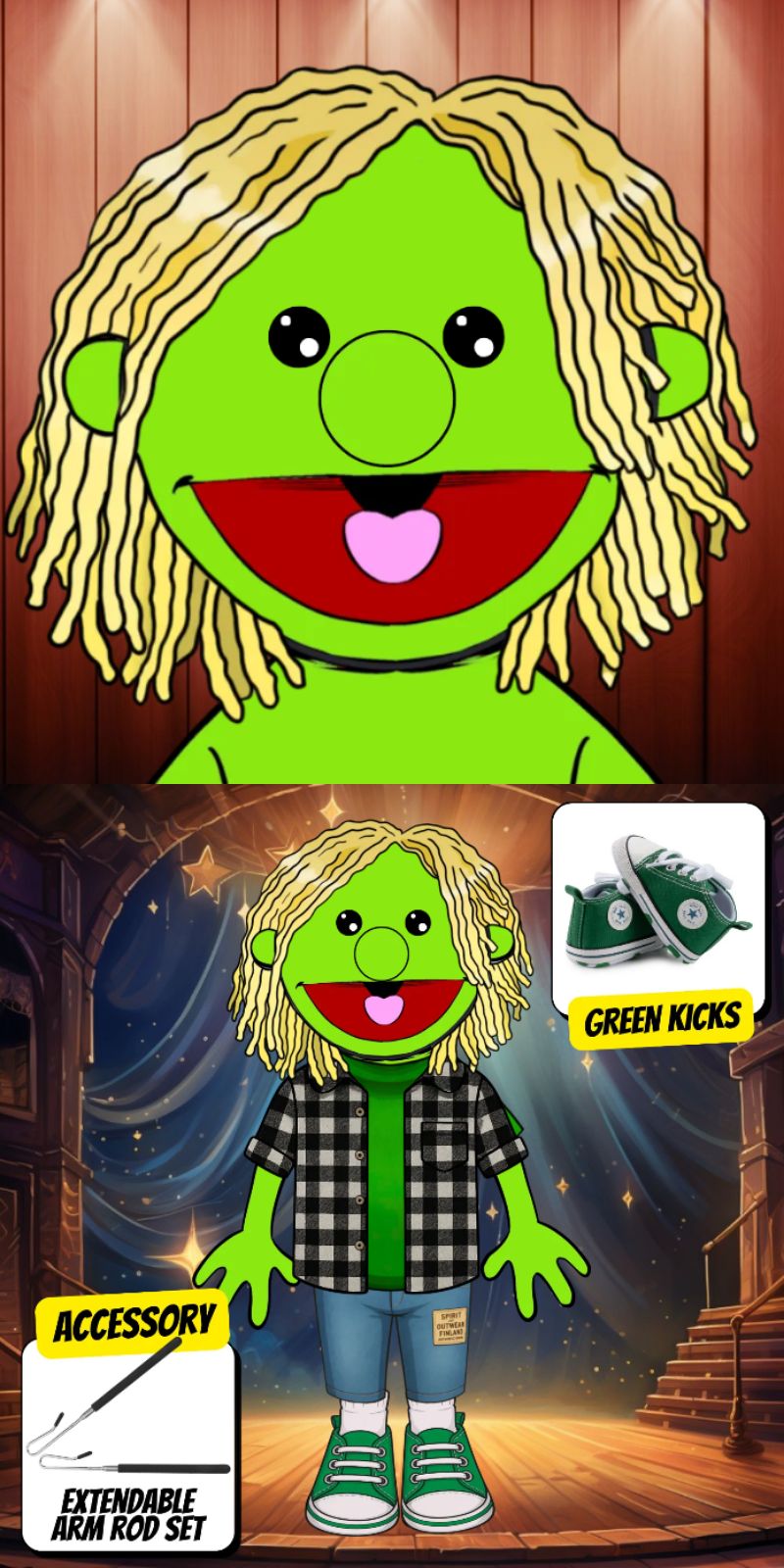 Pubbets Lab – 28” (70cm) Custom Full-Body Puppet | Design Your Own Puppet with price 226.85 ID zR74KVGHv6gejf7a-47XM2Uo