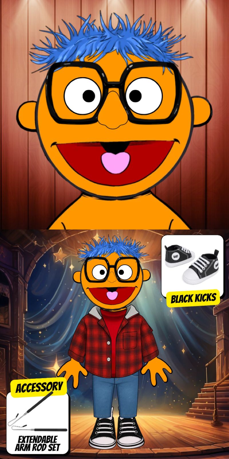 Pubbets Lab – 28” (70cm) Custom Full-Body Puppet | Design Your Own Puppet with price 229.40 ID c2sI8CZsR5VbuJy6QVj_Za4t