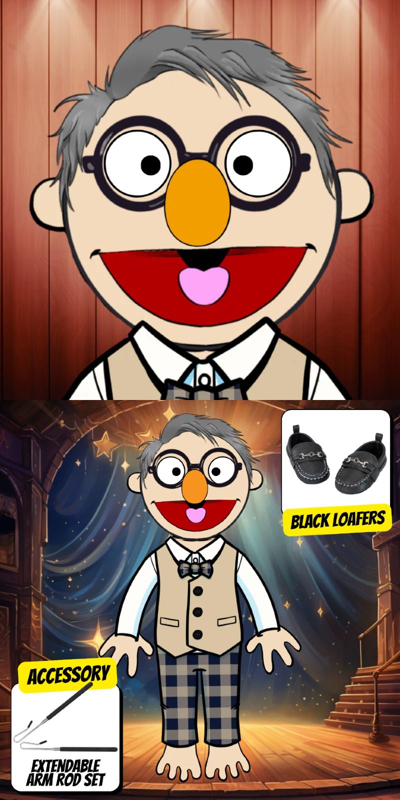 Pubbets Lab – 28” (70cm) Custom Full-Body Puppet | Design Your Own Puppet with price 239.35 ID TuUJJR8RciIWzqvmT1MDOtMe