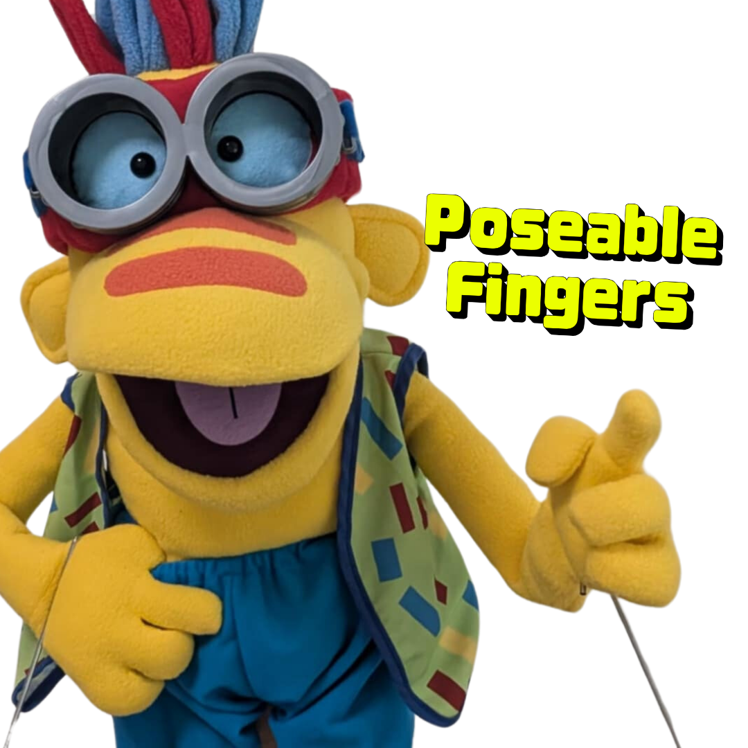 Zoomer – Premium Full-Body Yellow Alien Puppet (24”/60cm)