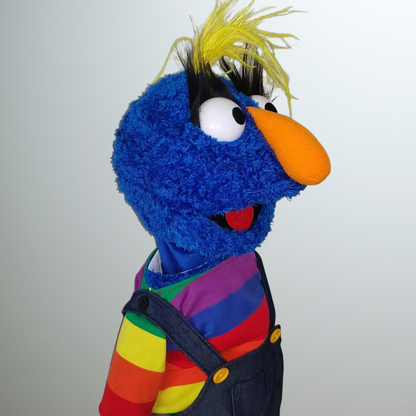 Grumplesnoot – Premium Full-Body Blue Furry Monster Puppet (24”/60cm)