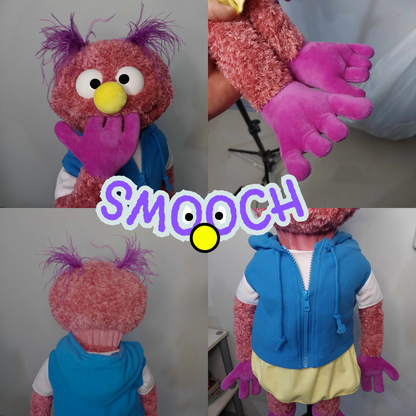 Smooch – Premium Full-Body Purple Furry Monster Puppet (24”/60cm)