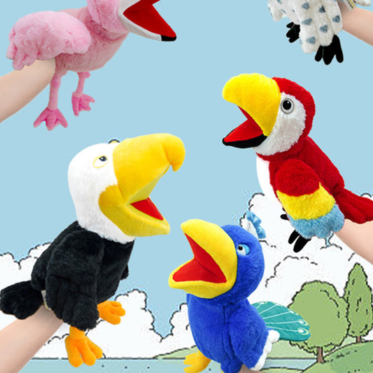 Colorful Birds Hand Puppet Collection – Flamingo, Toucan, Peacock & More