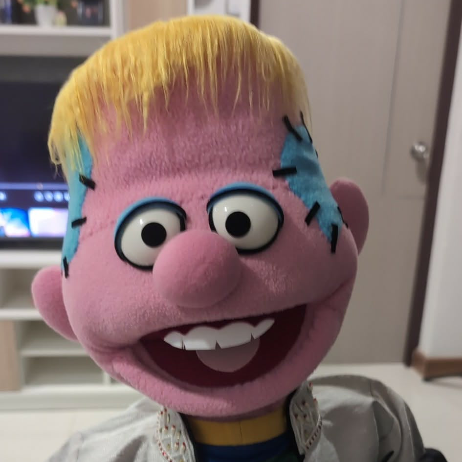 Frankie - Disco Monster Hand Puppet | Brian Z Original 1 of 1