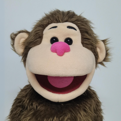 PRE-ORDER Elroy - Full-Body Brown Monkey Puppet (24"/60cm) Shipping October