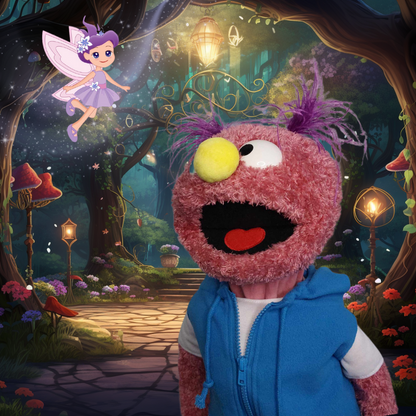 Smooch – Premium Full-Body Purple Furry Monster Puppet (24”/60cm)