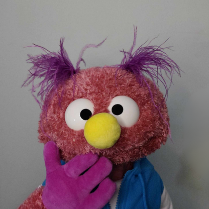 Smooch – Premium Full-Body Purple Furry Monster Puppet (24”/60cm)