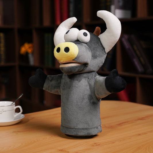 Benny the Bull Puppet - 35cm Soft Plush Hand Puppet for Kids & Storytelling Fun