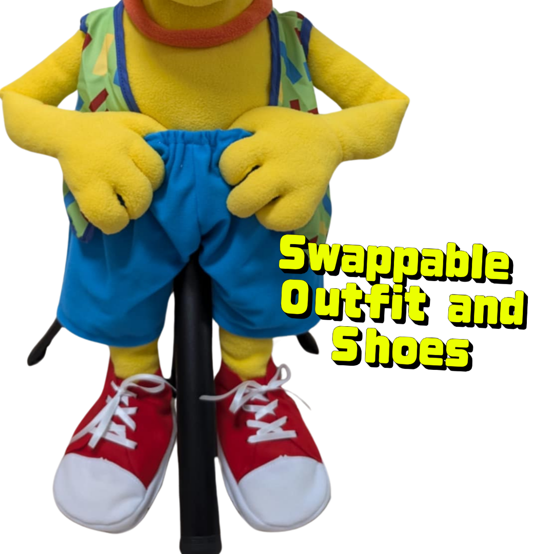 Zoomer – Premium Full-Body Yellow Alien Puppet (24”/60cm)