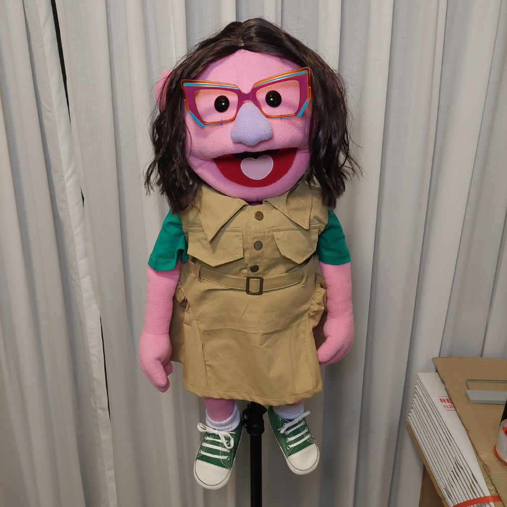 Amber Newsly – Reporter Hand Puppet | 28" Pubbets Original | 1 of 1