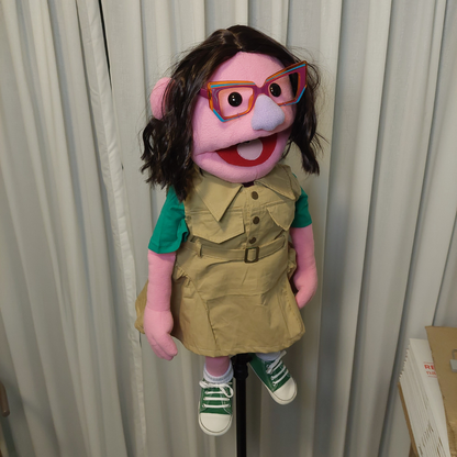 Amber Newsly – Reporter Hand Puppet | 28" Pubbets Original | 1 of 1