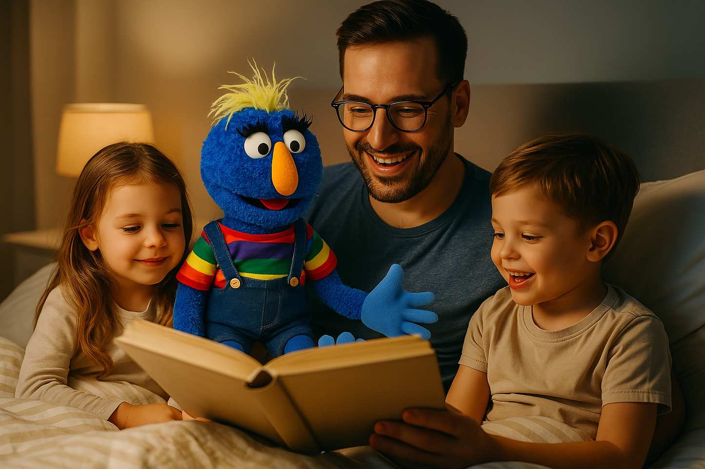 Grumplesnoot – Premium Full-Body Blue Furry Monster Puppet (24”/60cm)