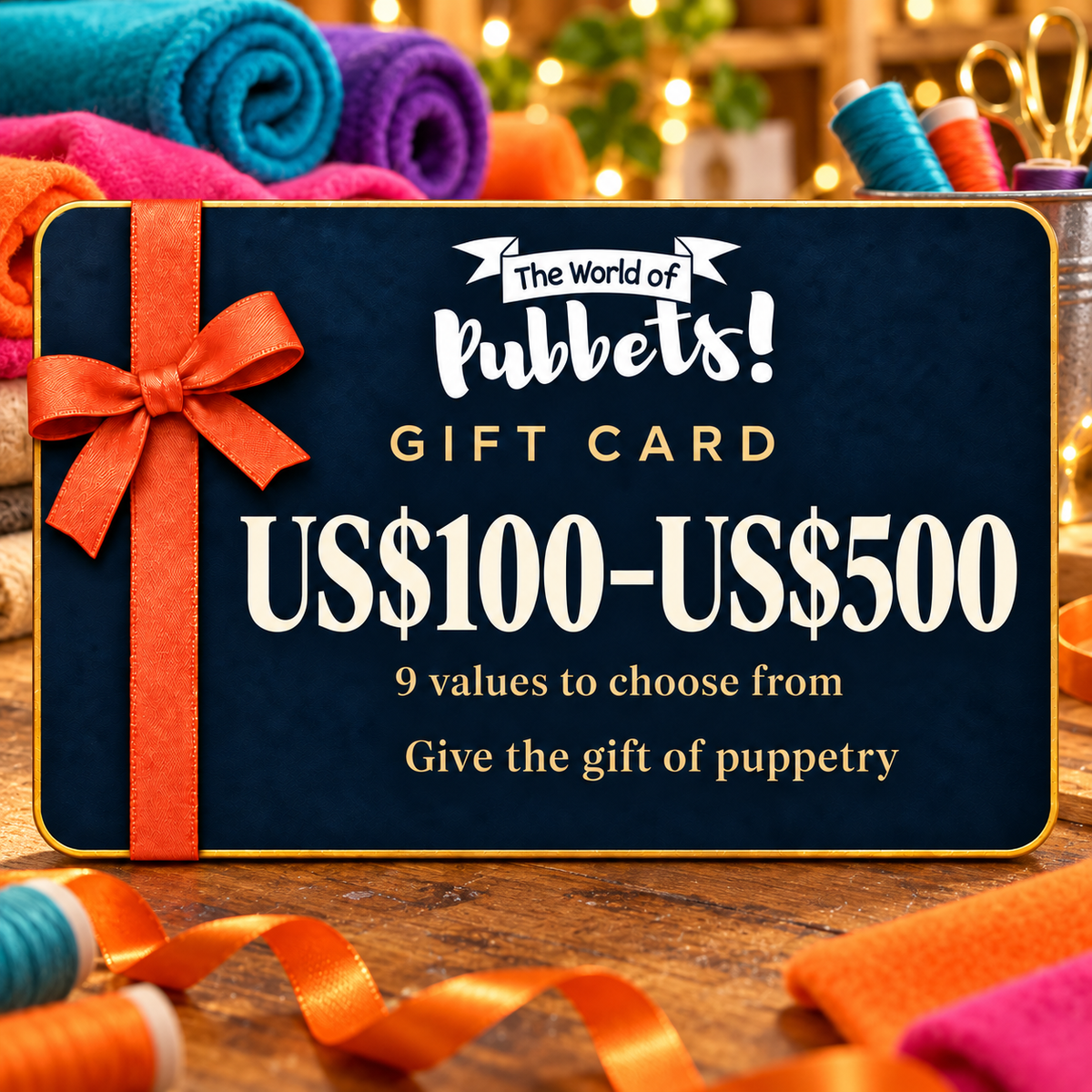 Pubbets Gift Card | Give the Gift of Puppetry