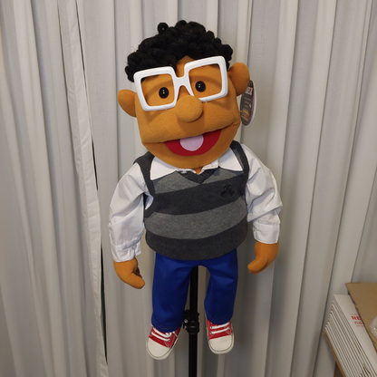 Dexter – Nerdy Kid Hand Puppet | 28" Pubbets Lab Original | 1 of 1