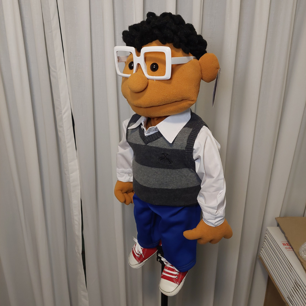Dexter – Nerdy Kid Hand Puppet | 28" Pubbets Lab Original | 1 of 1