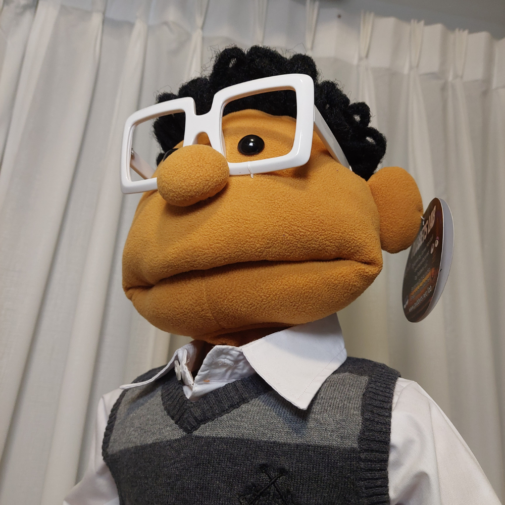 Dexter – Nerdy Kid Hand Puppet | 28" Pubbets Lab Original | 1 of 1