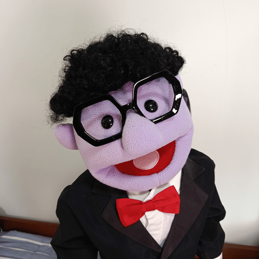 Dominic | Full-Body Custom Hand Puppet in Tuxedo (1 of 1)