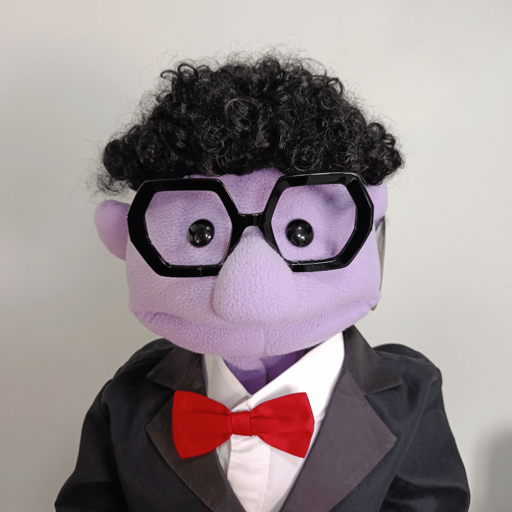 Dominic | Full-Body Custom Hand Puppet in Tuxedo (1 of 1)