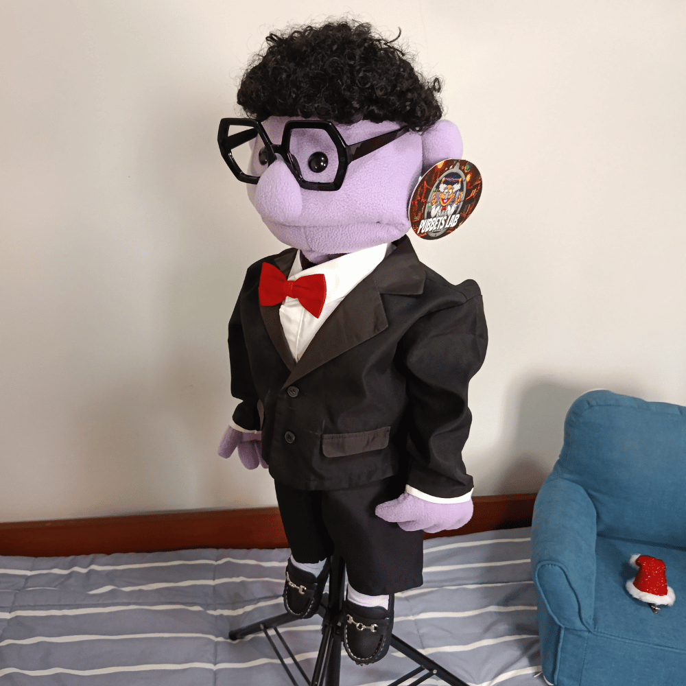Dominic | Full-Body Custom Hand Puppet in Tuxedo (1 of 1)
