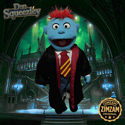 Don Squeezely - ZimZam Original 28” Full-Body Wizard Boy Puppet with Deluxe Outfit Set