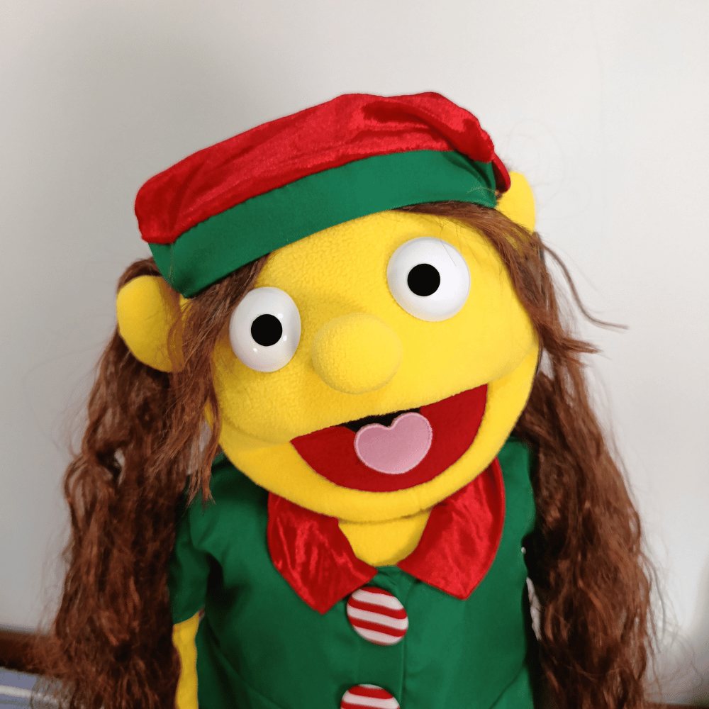 Fern the Elf | Full-Body Christmas Hand Puppet (1 of 1)