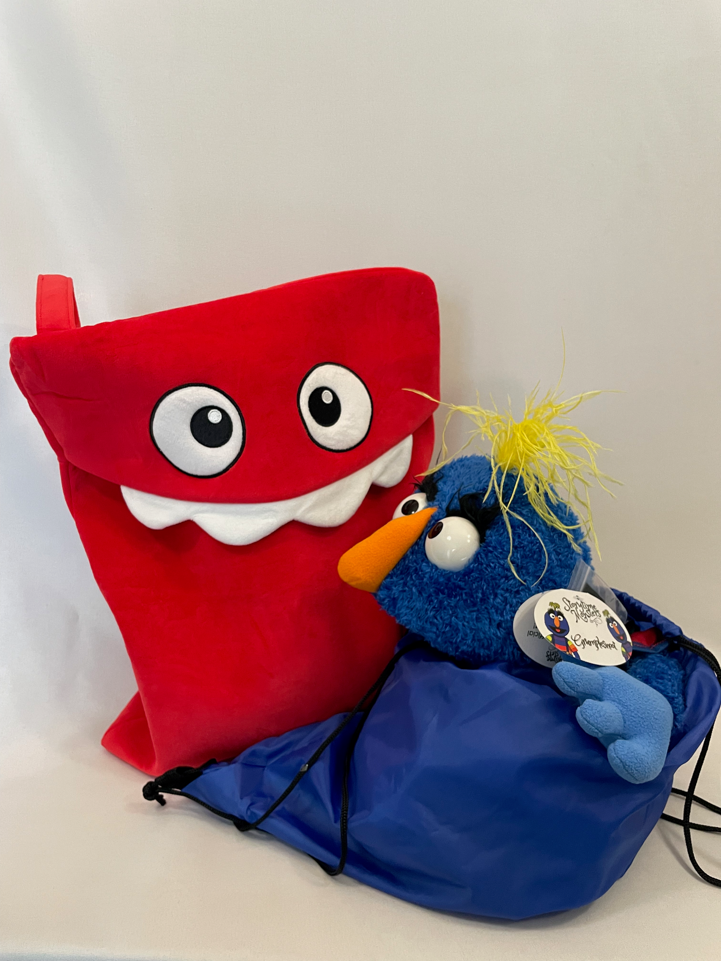 Storytime Monster Bundle: Two Puppets + Tote + Arm Rods - SAVE 15%
