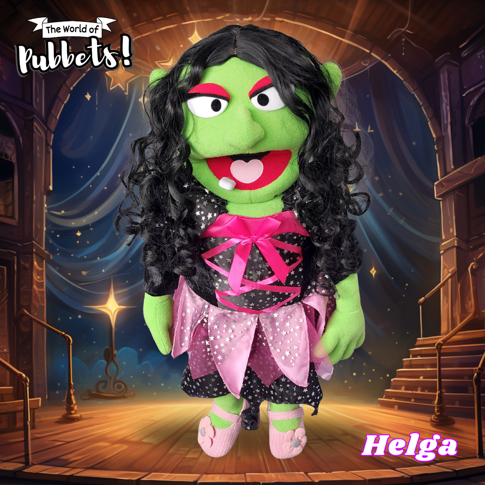 Helga the Witch - ZimZam Original 28” Full-Body Witch Puppet
