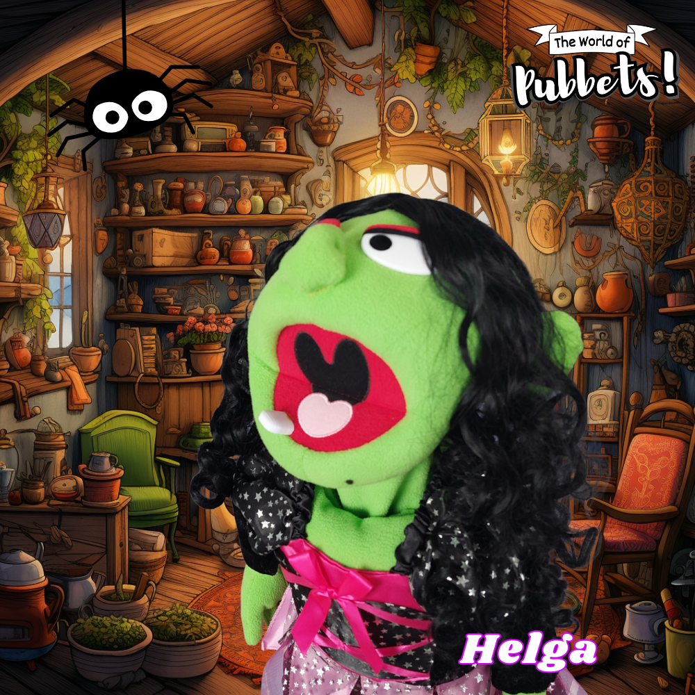 Helga the Witch - ZimZam Original 28” Full-Body Witch Puppet