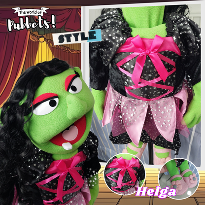 Helga the Witch - ZimZam Original 28” Full-Body Witch Puppet