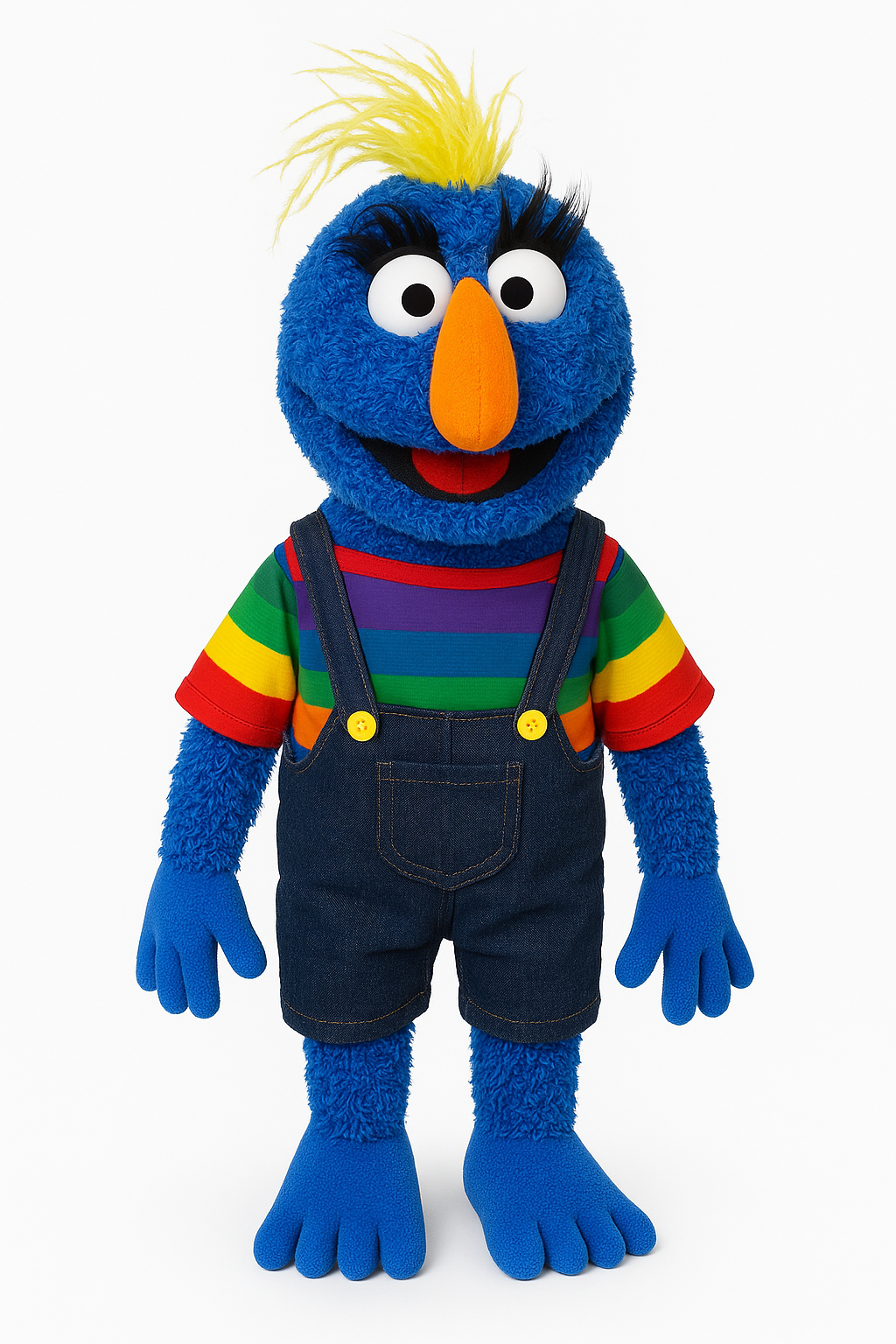 Grumplesnoot – Premium Full-Body Blue Furry Monster Puppet (24”/60cm)
