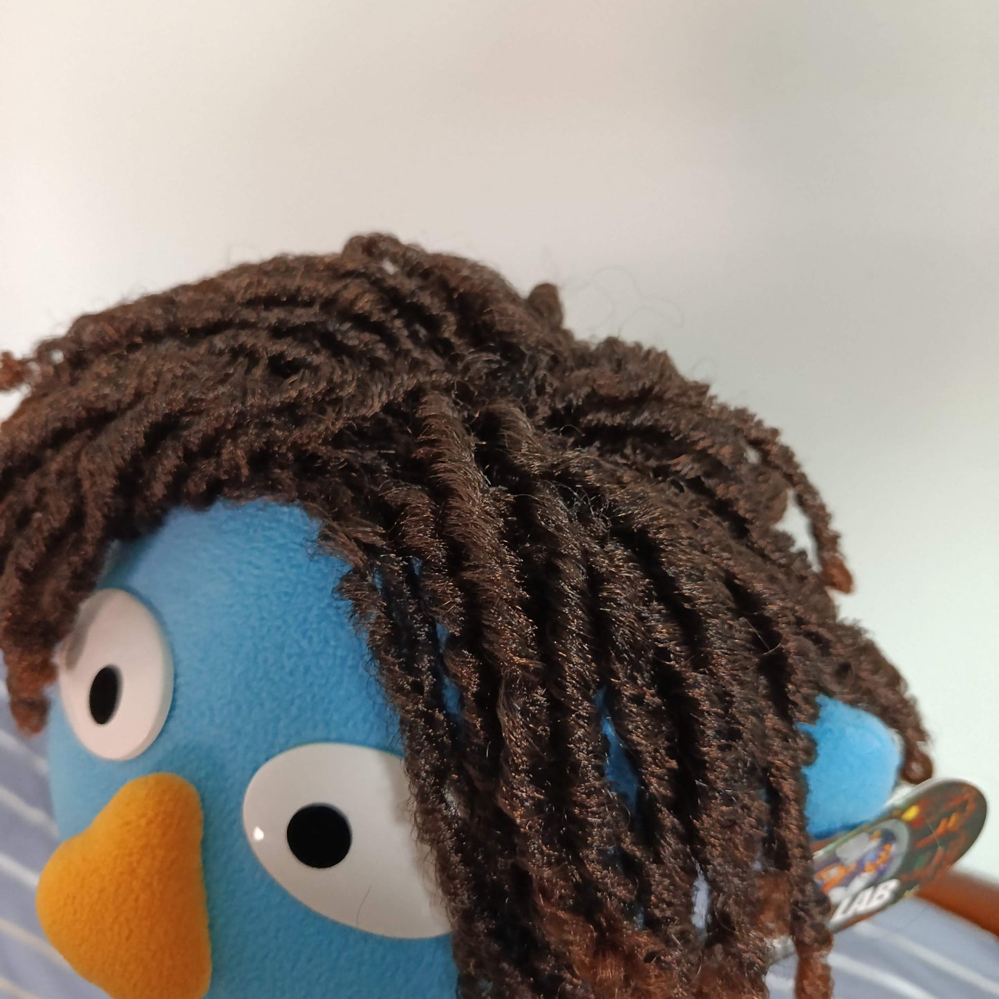 Clive – Blue Guy Hand Puppet | Glen Check Suit & Twists | Pubbets Lab Original | 1 of 1