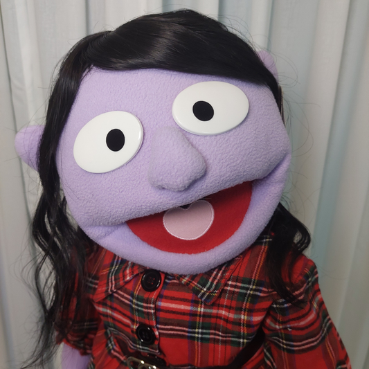 Ling – Lavender Girl Hand Puppet | Pubbets Lab Original | 1 of 1