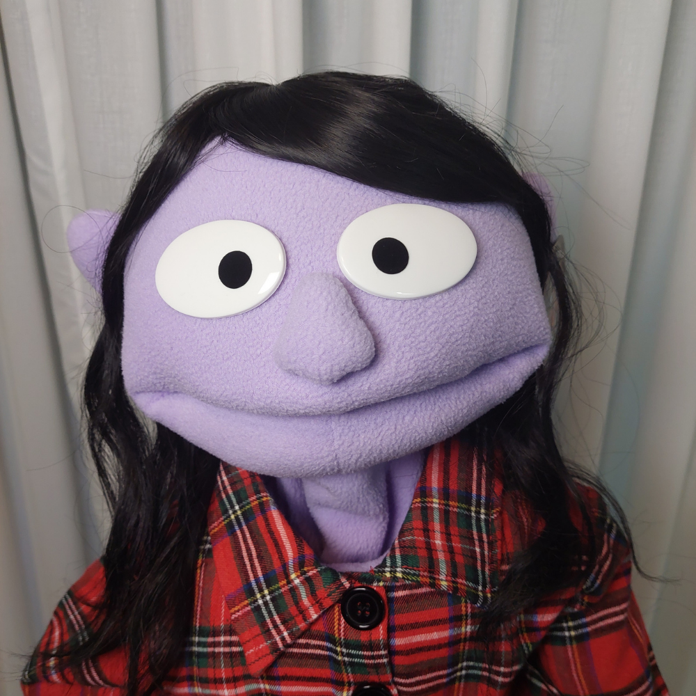 Ling – Lavender Girl Hand Puppet | Pubbets Lab Original | 1 of 1