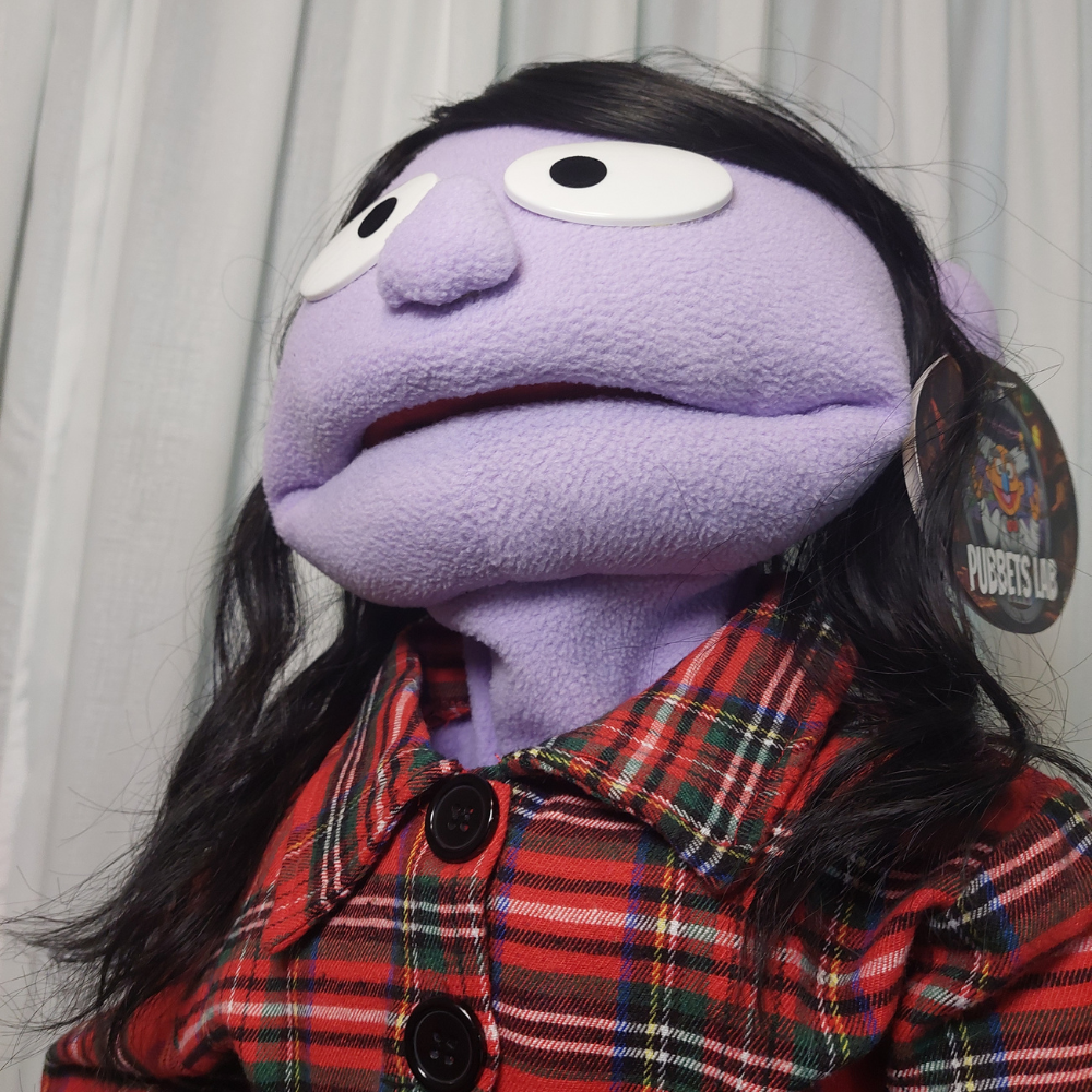 Ling – Lavender Girl Hand Puppet | Pubbets Lab Original | 1 of 1