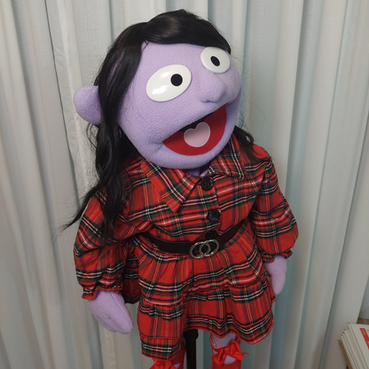 Ling – Lavender Girl Hand Puppet | Pubbets Lab Original | 1 of 1