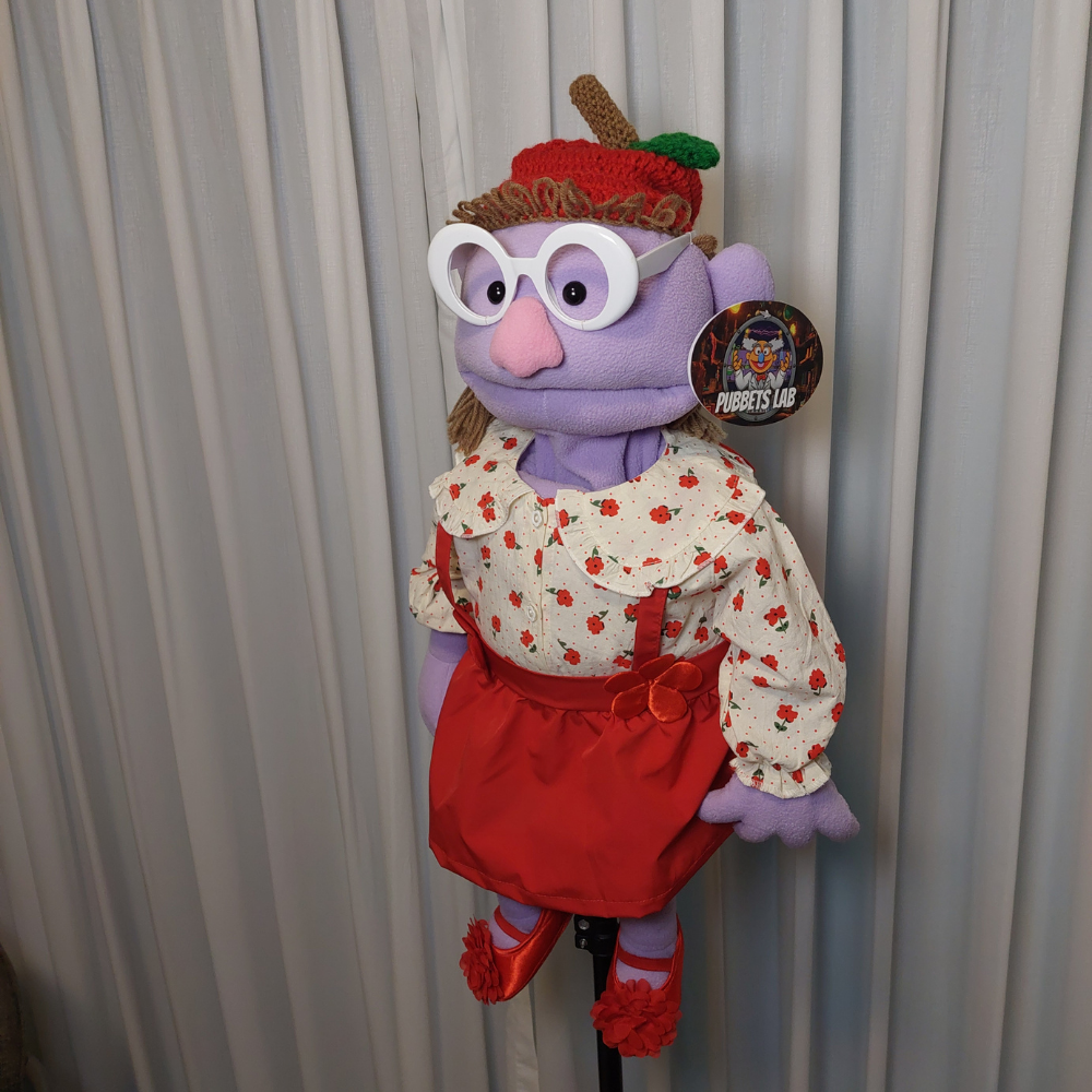 Maggie Applebee – Lavender Girl Hand Puppet | 28" Pubbets Lab Original | 1 of 1