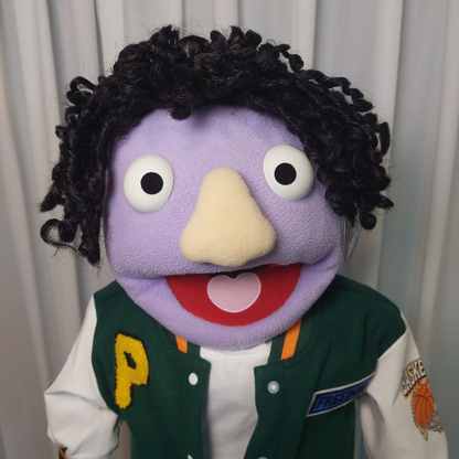 Marty – Teen Boy Hand Puppet | Varsity Jacket | Pubbets Lab Original | 1 of 1