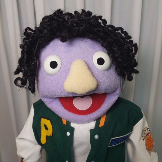 Marty – Teen Boy Hand Puppet | Varsity Jacket | Pubbets Lab Original | 1 of 1