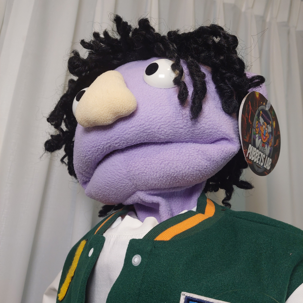 Marty – Teen Boy Hand Puppet | Varsity Jacket | Pubbets Lab Original | 1 of 1